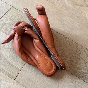 Alexander Birman Puffy Leather Flip Flops